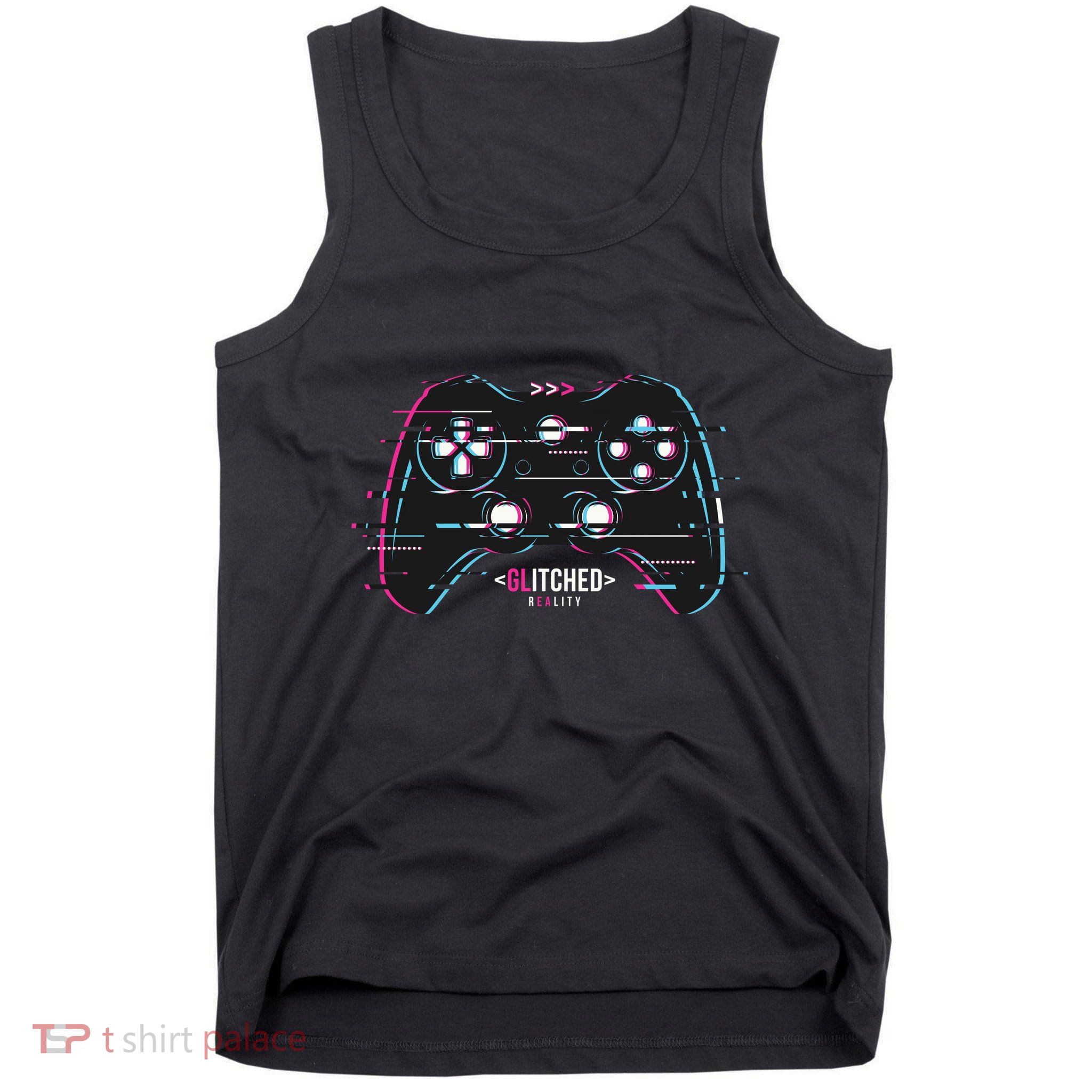 Glitchy Gamepad Gamer Tank Top