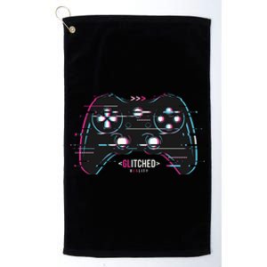 Glitchy Gamepad Gamer Platinum Collection Golf Towel