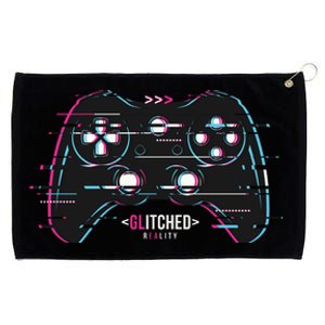 Glitchy Gamepad Gamer Grommeted Golf Towel