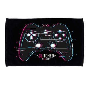 Glitchy Gamepad Gamer Microfiber Hand Towel