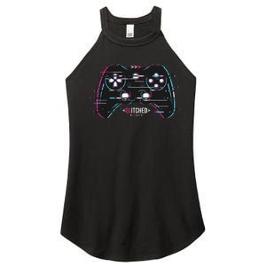 Glitchy Gamepad Gamer Women's Perfect Tri Rocker Tank