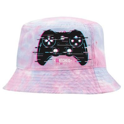 Glitchy Gamepad Gamer Tie-Dyed Bucket Hat