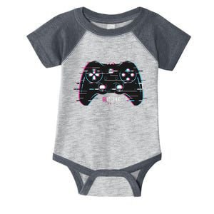 Glitchy Gamepad Gamer Infant Baby Jersey Bodysuit