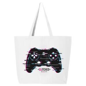 Glitchy Gamepad Gamer 25L Jumbo Tote