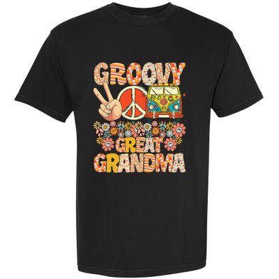 Groovy Great Grandma Matching Family mother's day Garment-Dyed Heavyweight T-Shirt