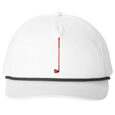 Golfer Golf Snapback Five-Panel Rope Hat