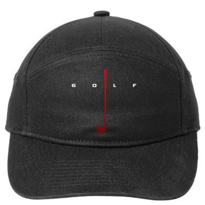 Golfer Golf 7-Panel Snapback Hat