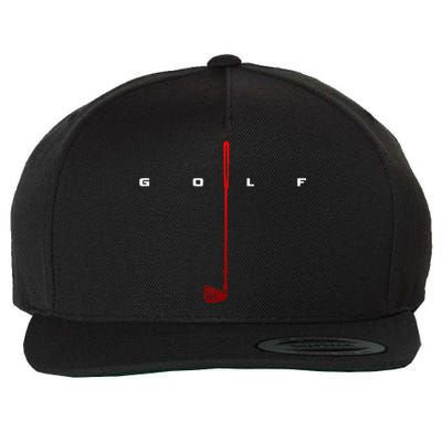 Golfer Golf Wool Snapback Cap