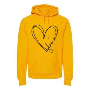 Glamma Glamma Grandparents Day Premium Hoodie