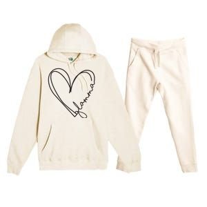 Glamma Glamma Grandparents Day Premium Hooded Sweatsuit Set