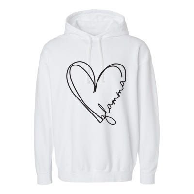 Glamma Glamma Grandparents Day Garment-Dyed Fleece Hoodie