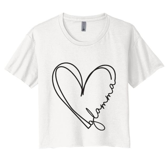 Glamma Glamma Grandparents Day Crop Top