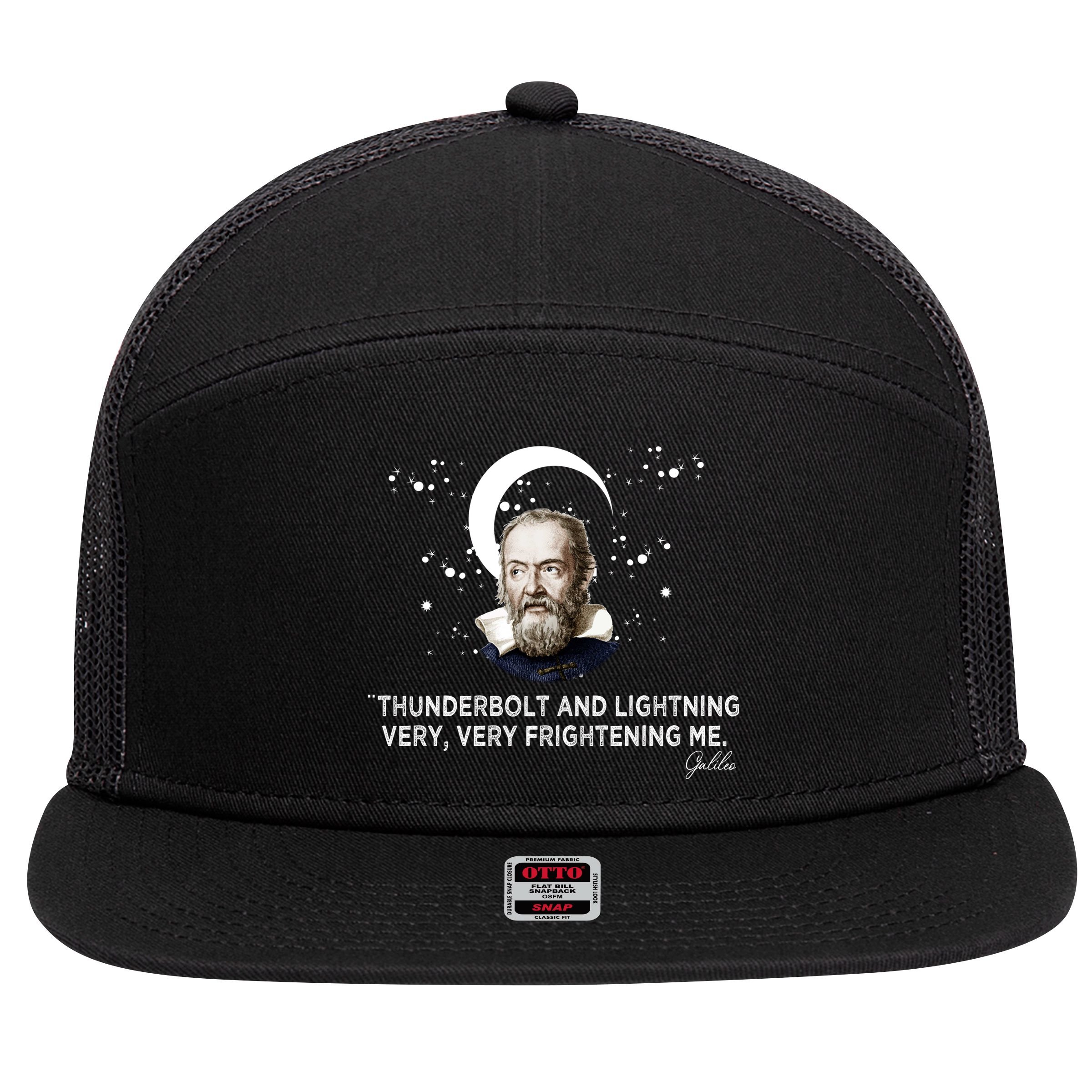 Galileo Galilei 7 Panel Mesh Trucker Snapback Hat
