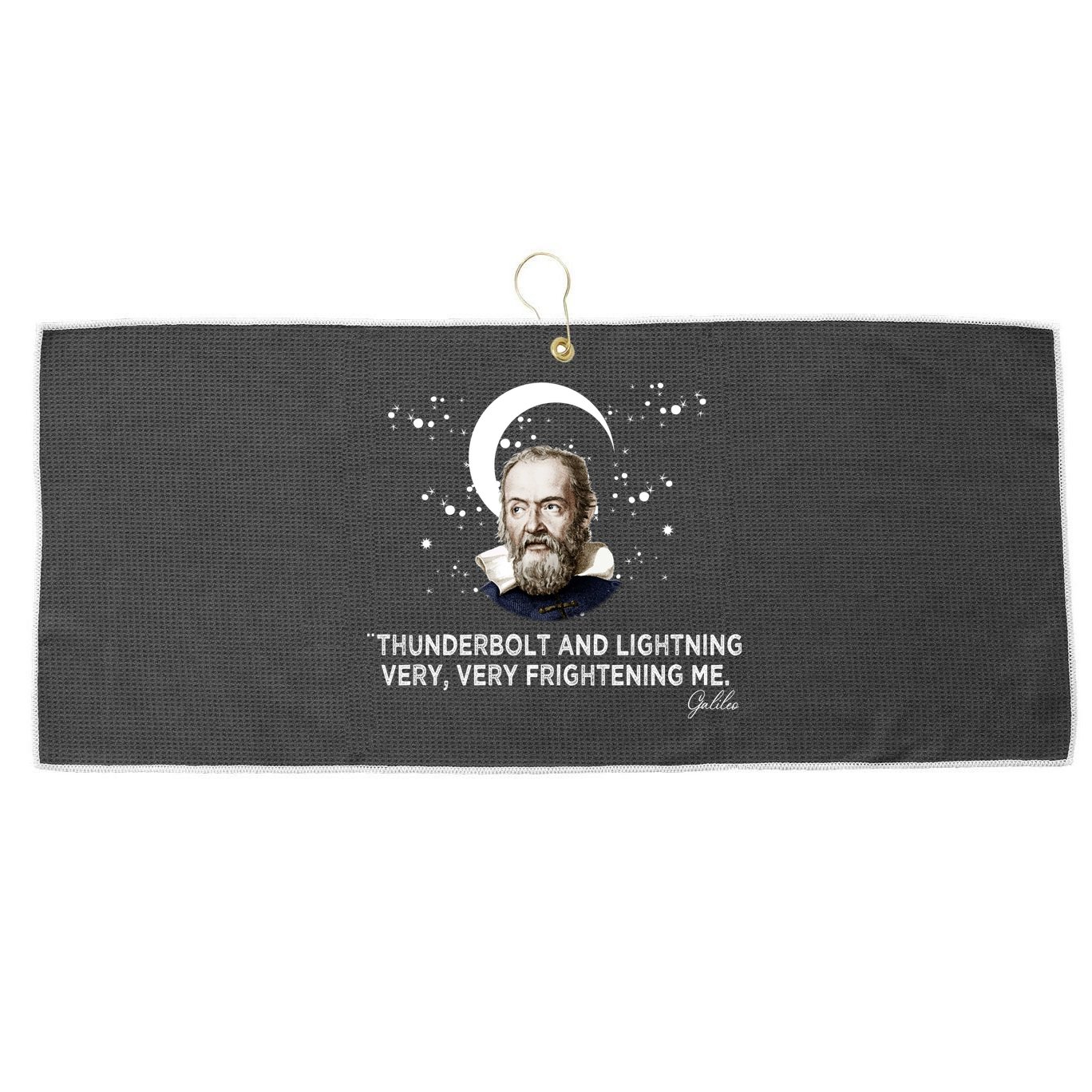 Galileo Galilei Large Microfiber Waffle Golf Towel