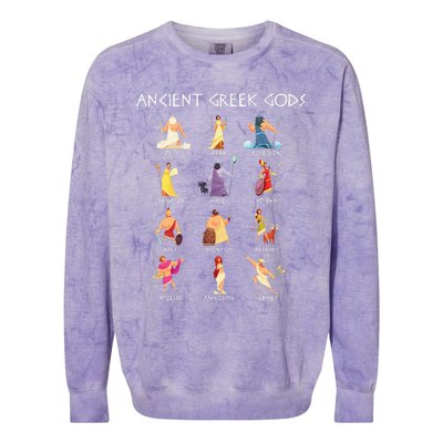 Greek Gods Greek Mythology Ancient Legends Colorblast Crewneck Sweatshirt