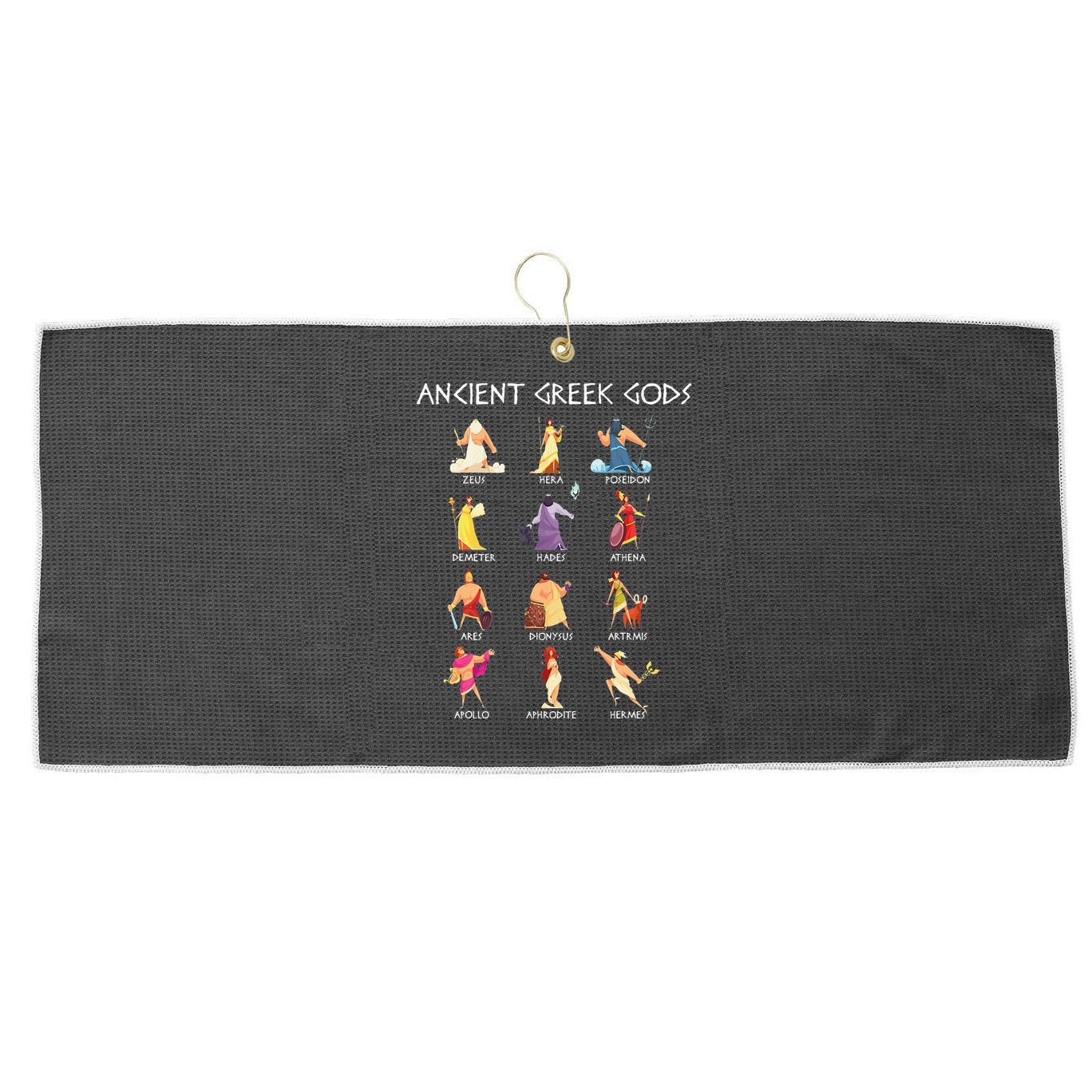 Greek Gods Greek Mythology Ancient Legends Large Microfiber Waffle Golf Towel
