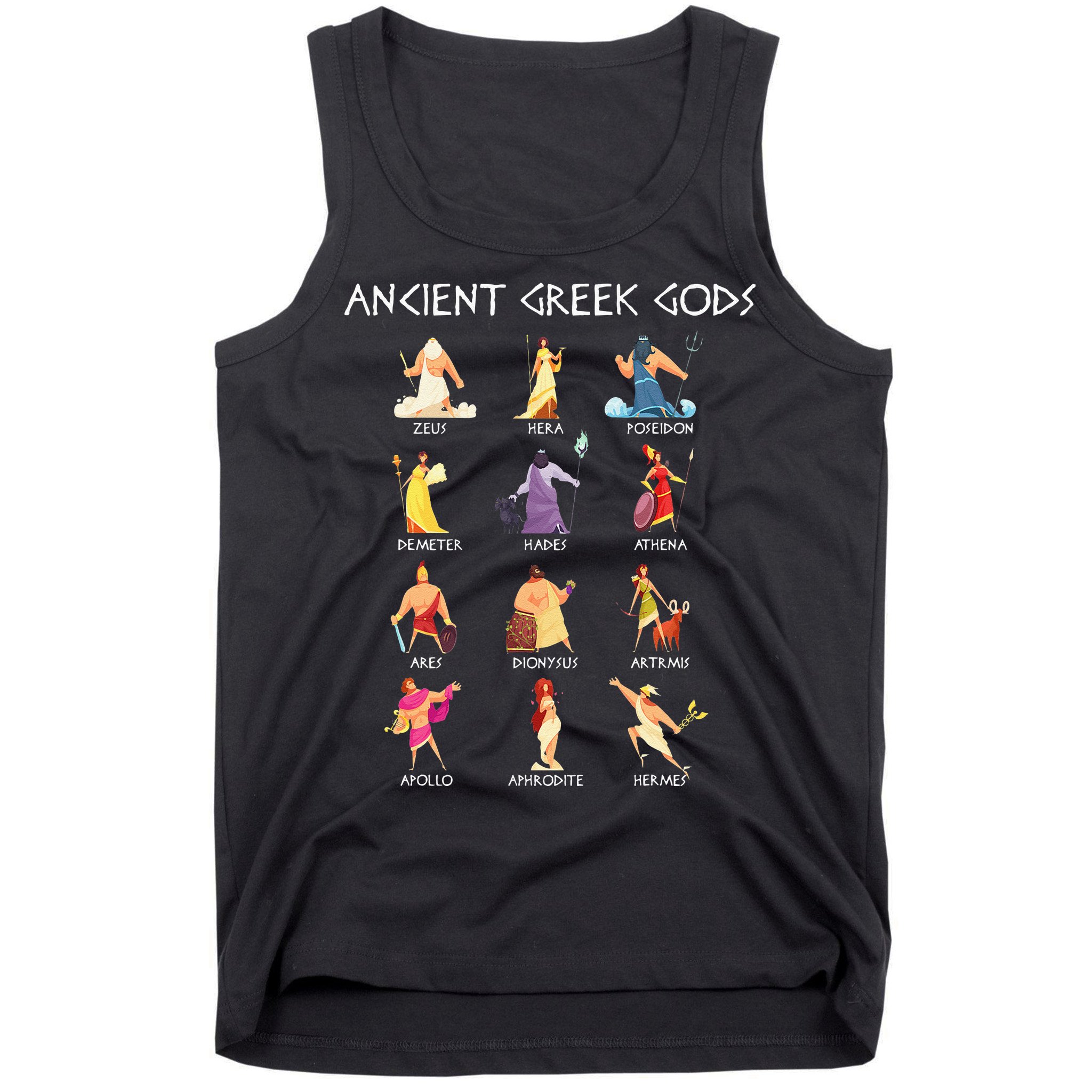 Greek Gods Greek Mythology Ancient Legends Tank Top