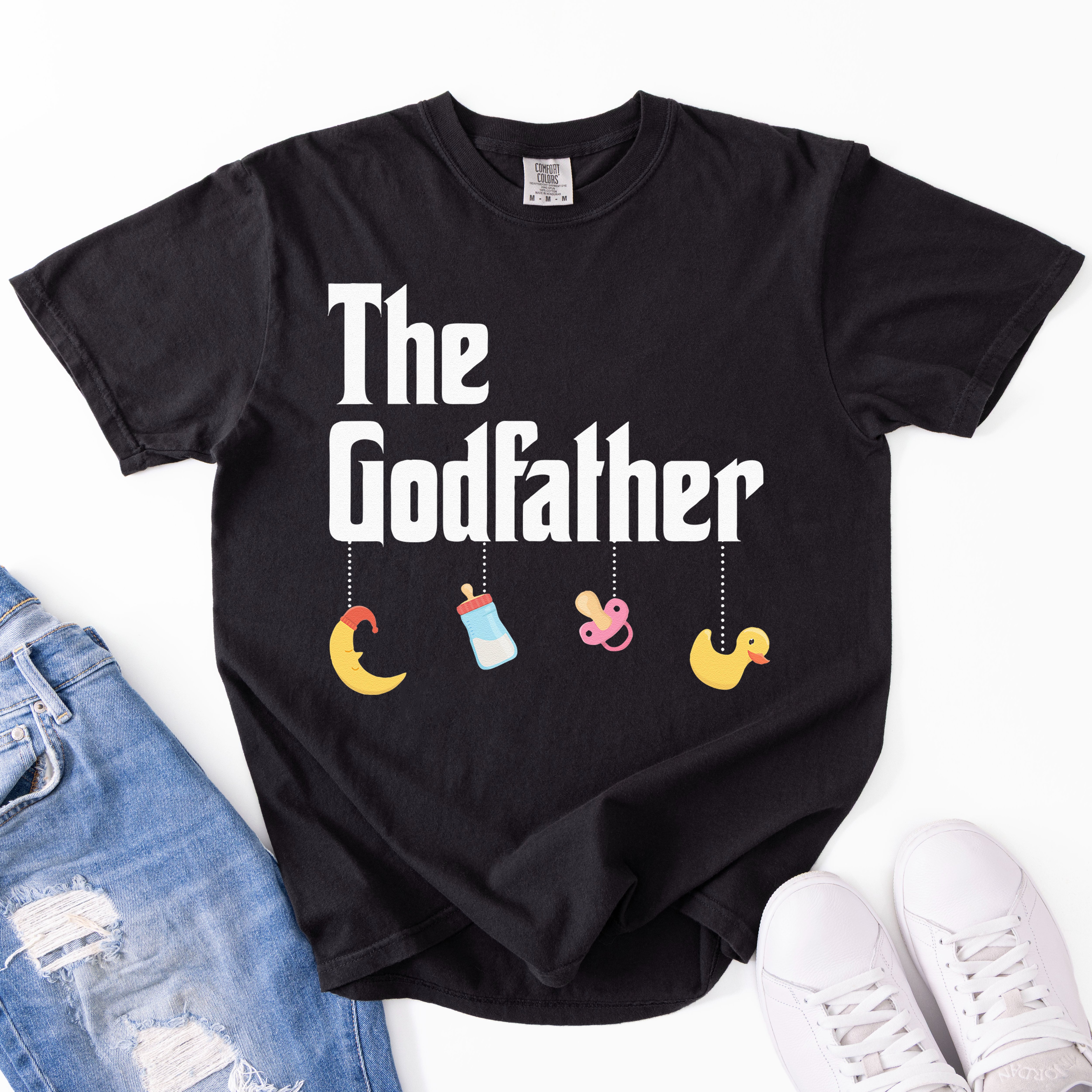 Godfather Godson Goddaughter Godchild Godparent Comfort Colors T-Shirt