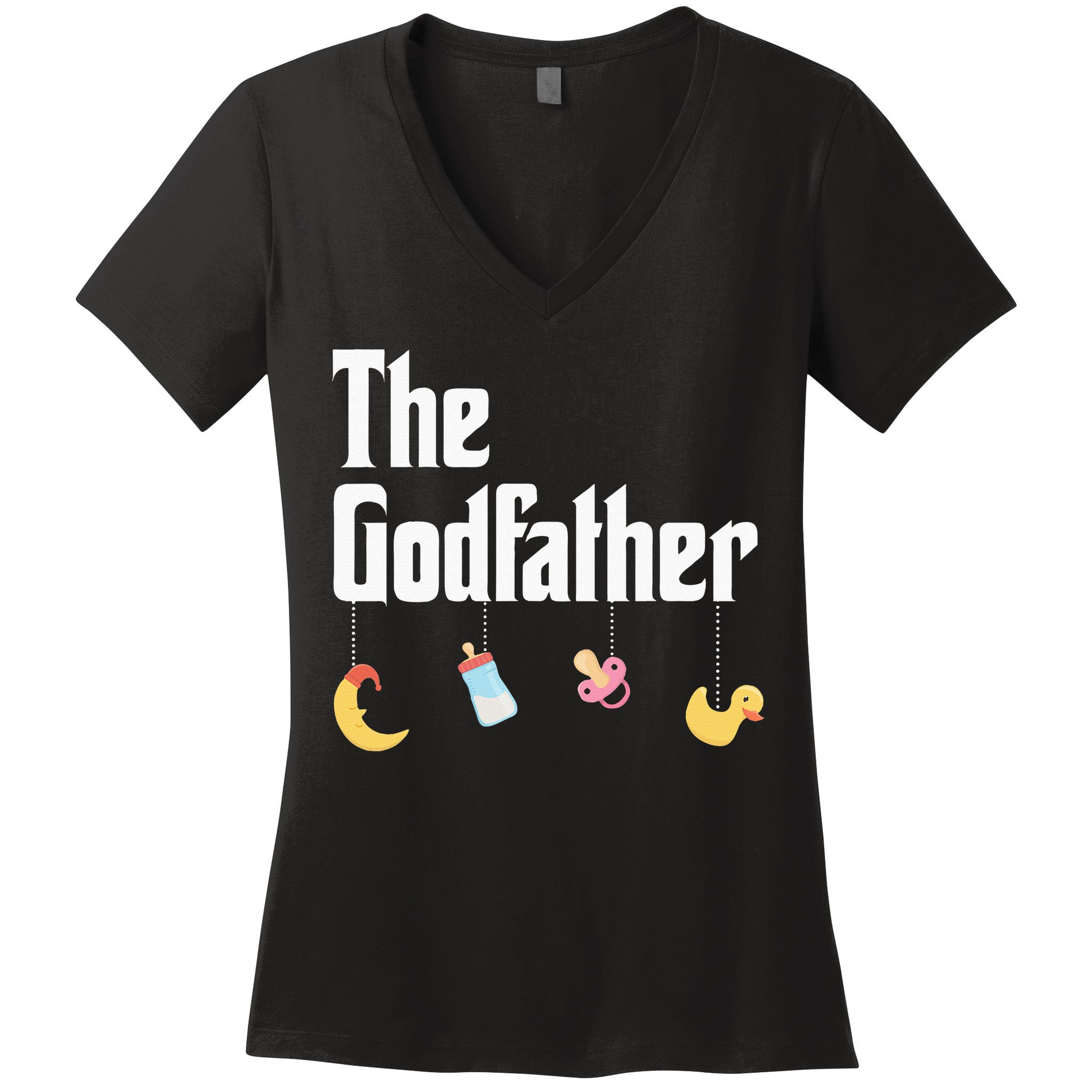 Godfather Godson Goddaughter Godchild Godparent Women's V-Neck T-Shirt