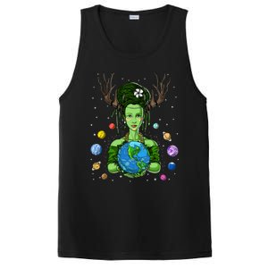 Gaia Greek Goddess Mother Earth Day Hippie Environt Witch Gift PosiCharge Competitor Tank