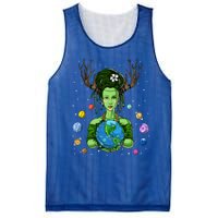 Gaia Greek Goddess Mother Earth Day Hippie Environt Witch Gift Mesh Reversible Basketball Jersey Tank