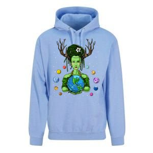 Gaia Greek Goddess Mother Earth Day Hippie Environt Witch Gift Unisex Surf Hoodie