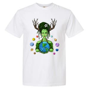 Gaia Greek Goddess Mother Earth Day Hippie Environt Witch Gift Garment-Dyed Heavyweight T-Shirt