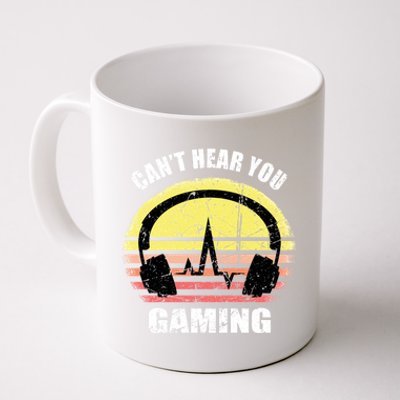 Gamer Gift Headset Funny Can't Hear You I'm Gaming Gift Coffee Mug