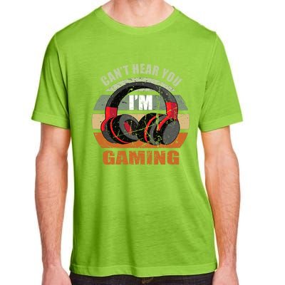 Gamer Gift Headset Funny Can't Hear You I'm Gaming Gift Great Gift Adult ChromaSoft Performance T-Shirt