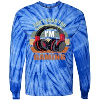 Gamer Gift Headset Funny Can't Hear You I'm Gaming Gift Great Gift Tie-Dye Long Sleeve Shirt