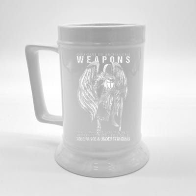 God Gave His Archangels Weapons Beer Stein