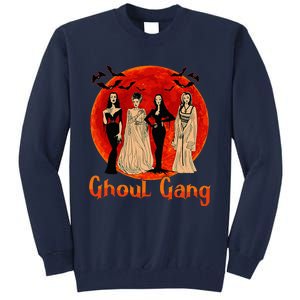 Ghoul Gang Horror Goth Queens Halloween Bride Funny Retro Tall Sweatshirt