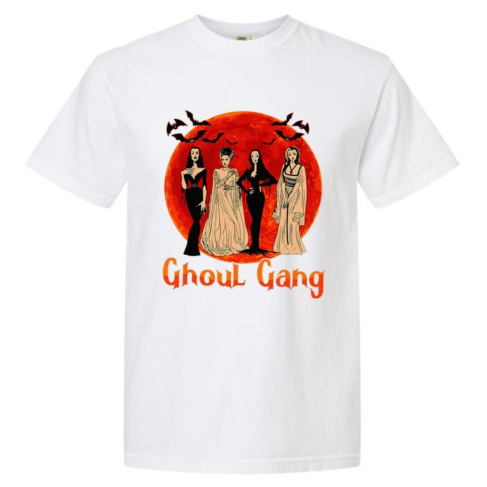 Ghoul Gang Horror Goth Queens Halloween Bride Funny Retro Garment-Dyed Heavyweight T-Shirt