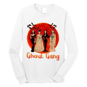 Ghoul Gang Horror Goth Queens Halloween Bride Funny Retro Long Sleeve Shirt