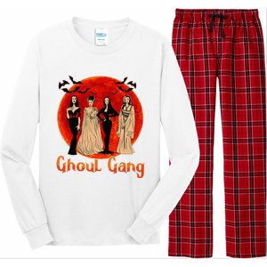 Ghoul Gang Horror Goth Queens Halloween Bride Funny Retro Long Sleeve Pajama Set