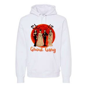 Ghoul Gang Horror Goth Queens Halloween Bride Funny Retro Premium Hoodie