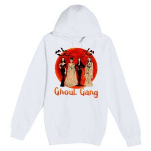 Ghoul Gang Horror Goth Queens Halloween Bride Funny Retro Premium Pullover Hoodie