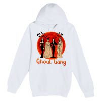 Ghoul Gang Horror Goth Queens Halloween Bride Funny Retro Premium Pullover Hoodie