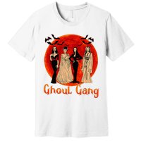 Ghoul Gang Horror Goth Queens Halloween Bride Funny Retro Premium T-Shirt