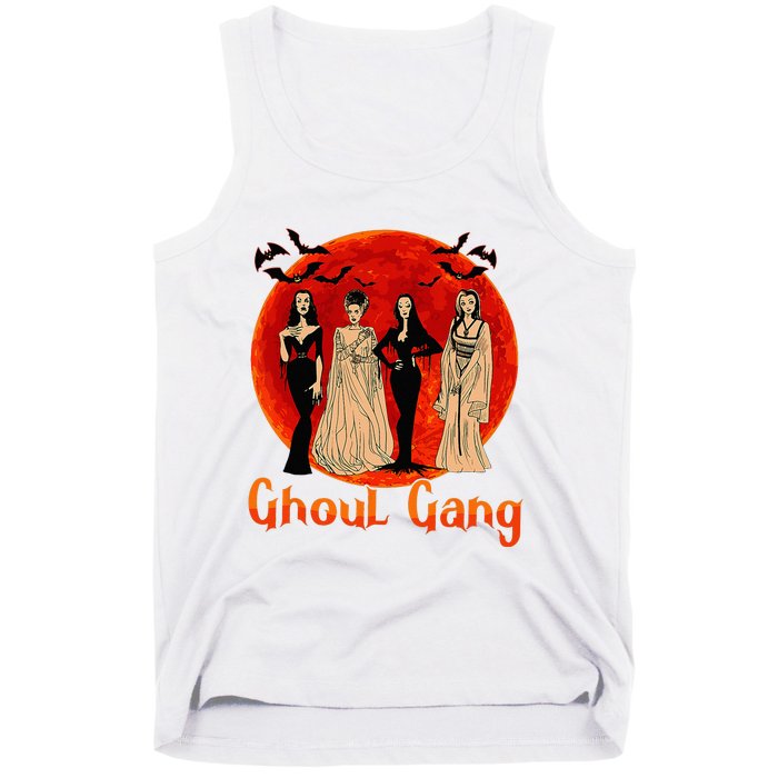 Ghoul Gang Horror Goth Queens Halloween Bride Funny Retro Tank Top