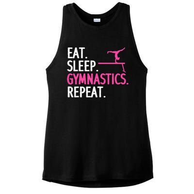 Gymnastics Gymnast Handstand Tumbling Ladies PosiCharge Tri-Blend Wicking Tank