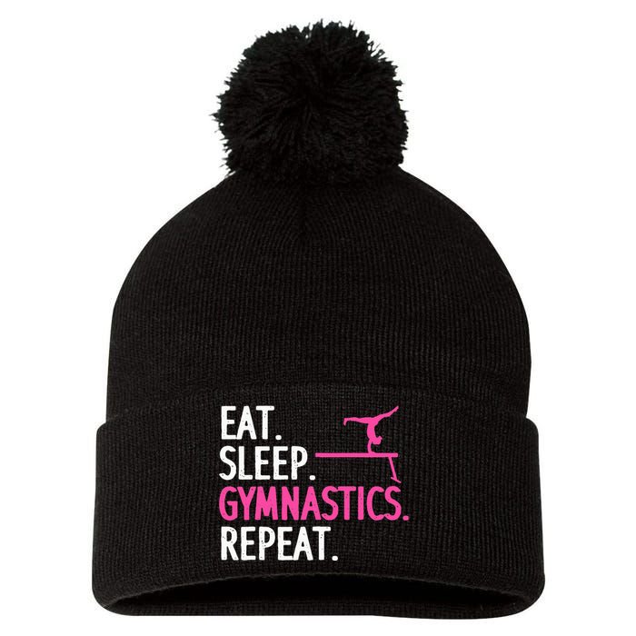 Gymnastics Gymnast Handstand Tumbling Pom Pom 12in Knit Beanie