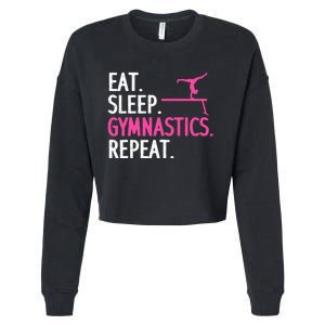 Gymnastics Gymnast Handstand Tumbling Cropped Pullover Crew