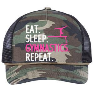 Gymnastics Gymnast Handstand Tumbling Retro Rope Trucker Hat Cap