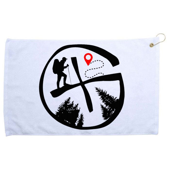 Geocaching Geocache Hiking Outdoors Grommeted Golf Towel