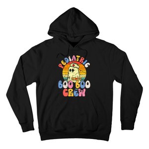 Groovy Ghost Halloween Pediatric RN Nurse Boo Boo Crew Hoodie