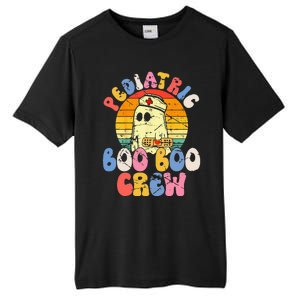 Groovy Ghost Halloween Pediatric RN Nurse Boo Boo Crew Tall Fusion ChromaSoft Performance T-Shirt