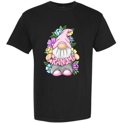 Gnome Grandma Happy Easter Day Art Flower For Mom Gnomies Garment-Dyed Heavyweight T-Shirt