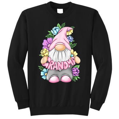 Gnome Grandma Happy Easter Day Art Flower For Mom Gnomies Sweatshirt