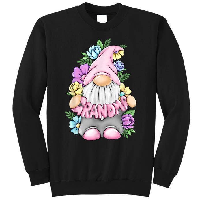 Gnome Grandma Happy Easter Day Art Flower For Mom Gnomies Sweatshirt